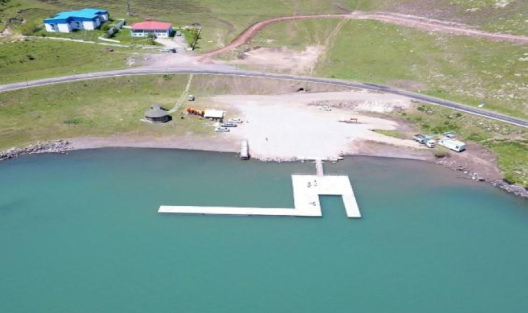 Kars Çıldır Lake Floating Passenger Boat Pier